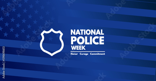 Canvastavla National Police Week background