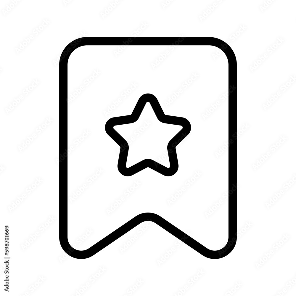 Bookmark icon. sign for mobile concept and web design. vector illustration Bookmark icon. sign for mobile concept and web design. vector illustration