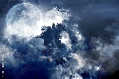 Moon in Clouds