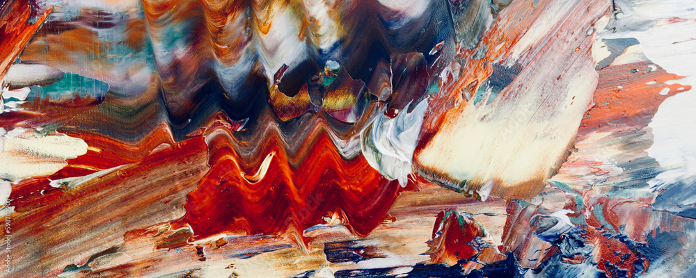 Fototapeta premium abstract background wallpaper. Modern motif visual art. Mixtures of oil paint. Trendy hand painting canvas. Wall decor and Wall art prints Idea. 3D Texture. Art object