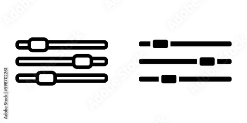 Adjust icon. sign for mobile concept and web design. vector illustration