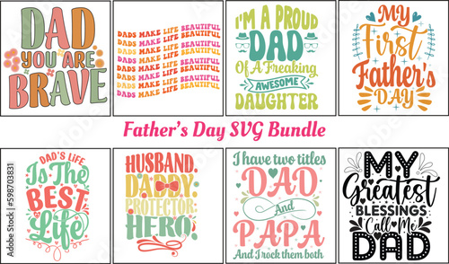 Father's Day SVG Bundle designs,