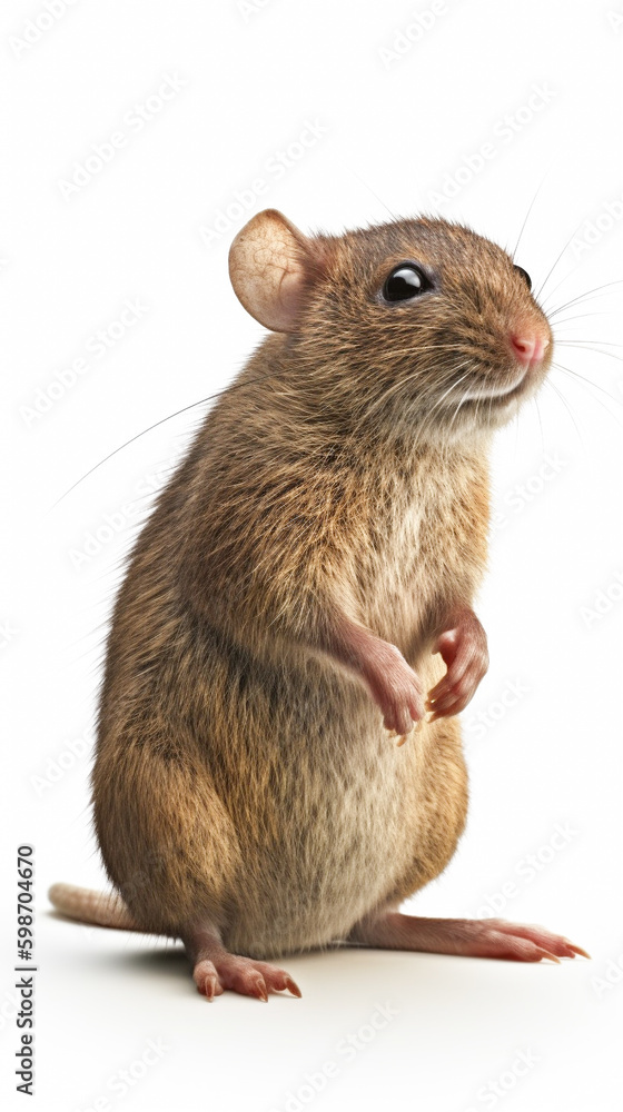 Mouse on white background, vertical. Mouse on white background, vertical.