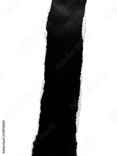 Real Captured Black Ripped Paper Elements