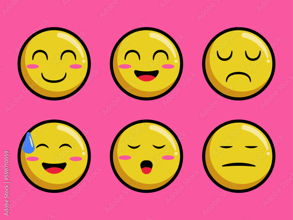 Set of Emoticon Face Set of Emoticon Face
