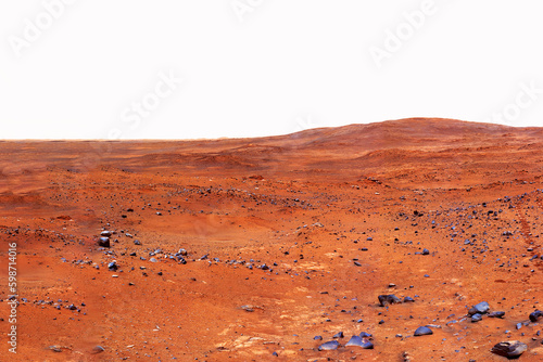 Fototapeta Naklejka Na Ścianę i Meble -  The surface of the planet Mars. Elements of this image furnished NASA.
