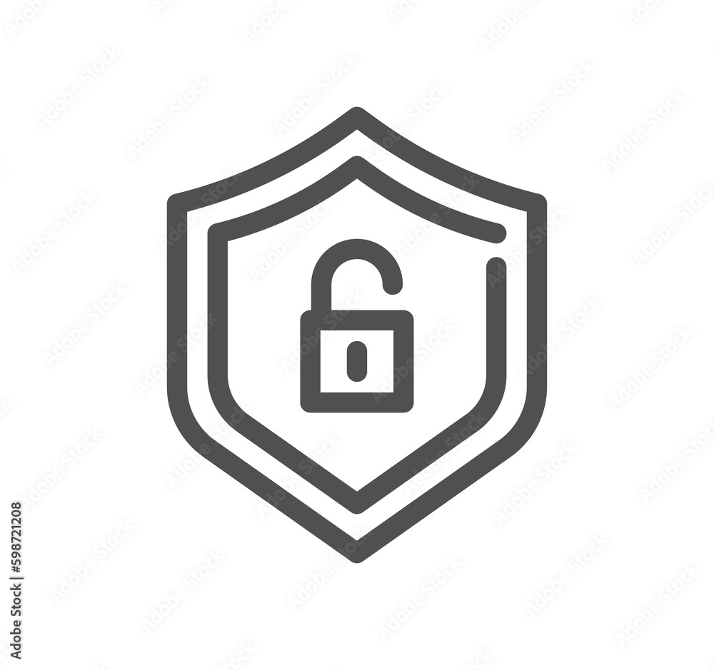 Security related icon outline and linear symbol.
Security related icon outline and linear symbol.