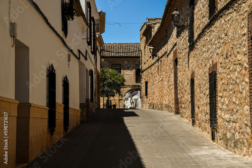 General view of cobblestone street