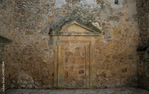 old door in a wall