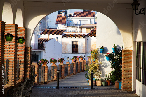 picturesque village of  Mijas. Costa del Sol, Andalusia, Spain