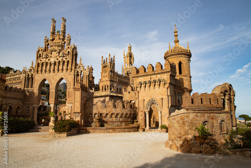  Colomares castle in Benalmadena, dedicated of Christopher Columbus - Spain