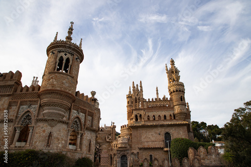  Colomares castle in Benalmadena, dedicated of Christopher Columbus - Spain