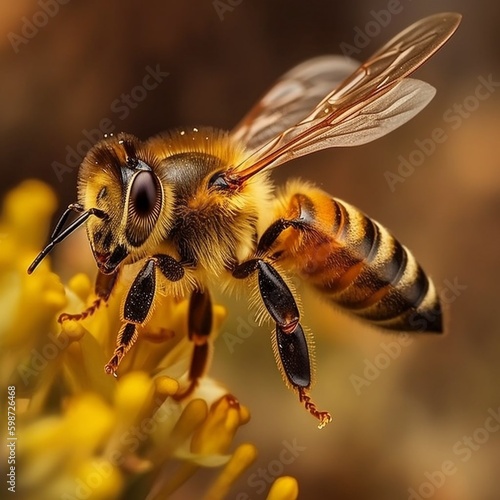 "Fascinating FeatAiures: Close-Up Photography of the Bumble Bee"Ai