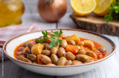 Cranberry Bean Stew Turkish...