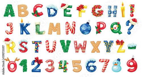 Christmas font set