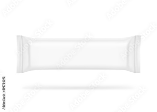 Blank snack bar packaging mockup. Vector illustration, isolated and on different backgrounds. Perfect for your product. EPS10.