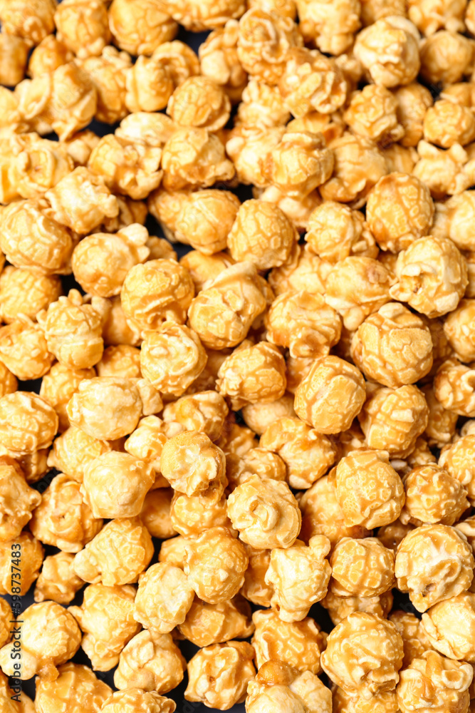 Crispy popcorn as background, closeup Crispy popcorn as background, closeup