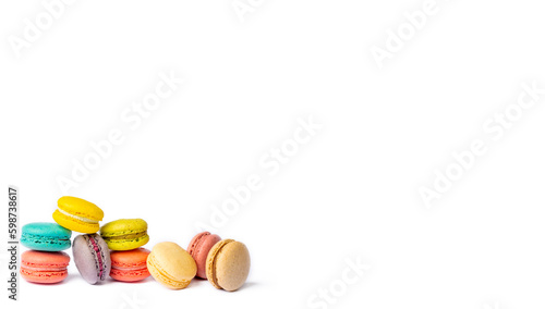 Colorful macaroon cakes. Sm...