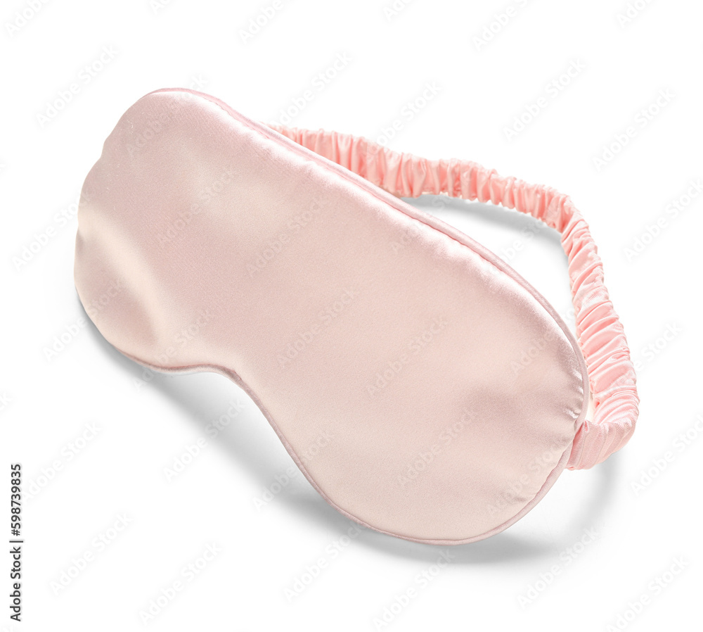 Stylish sleep mask isolated on white background Stylish sleep mask isolated on white background