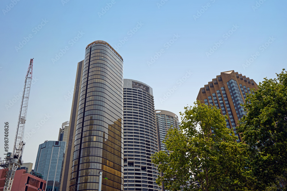 Skyscrapers in the centre of Sydney.