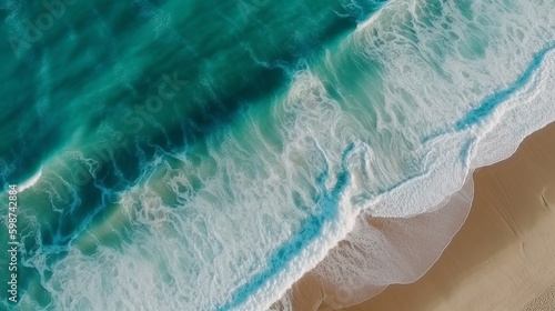 Wallpaper Mural Beautiful ocean waves beach background, great design for any purposes. Travel background. Summer vacation. Tropical beach. Torontodigital.ca
