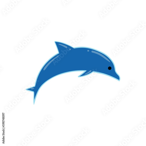 dolphin isolated on white background