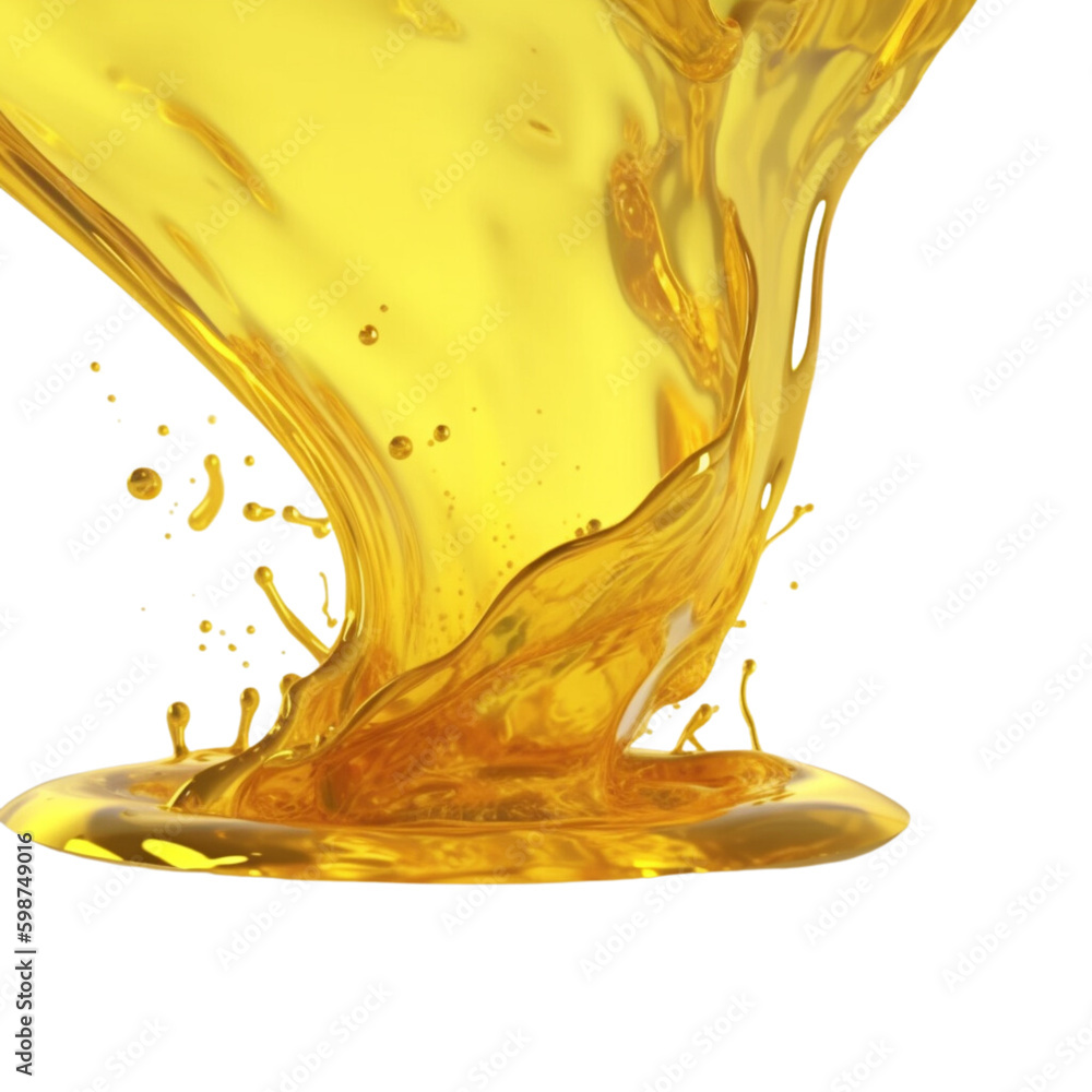 Fototapeta premium liquid oil splash, Generative AI