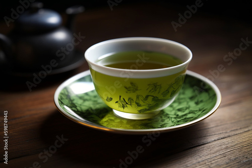 A cup of green tea generative AI