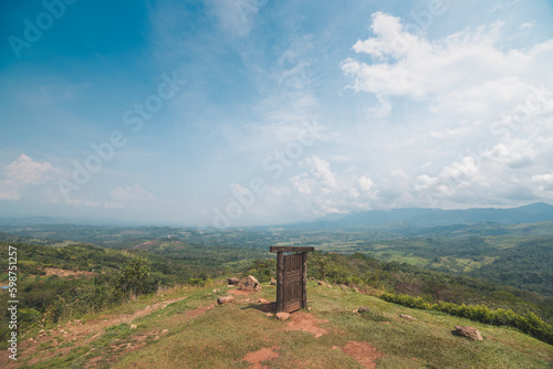 Door in the middle of the mountains