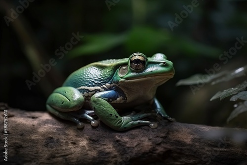 illustration, exotic frog, ai generative