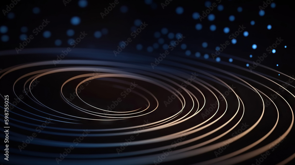 Modern abstract digital 3D background. Copy space. Based on Generative AI Modern abstract digital 3D background. Copy space. Based on Generative AI