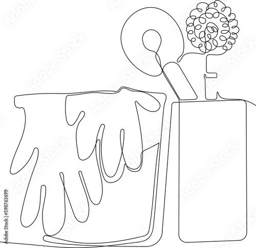 Home cleaning service landing page design concept, illustration of janitors with cleaning tools. Vector illustration Generative AI
