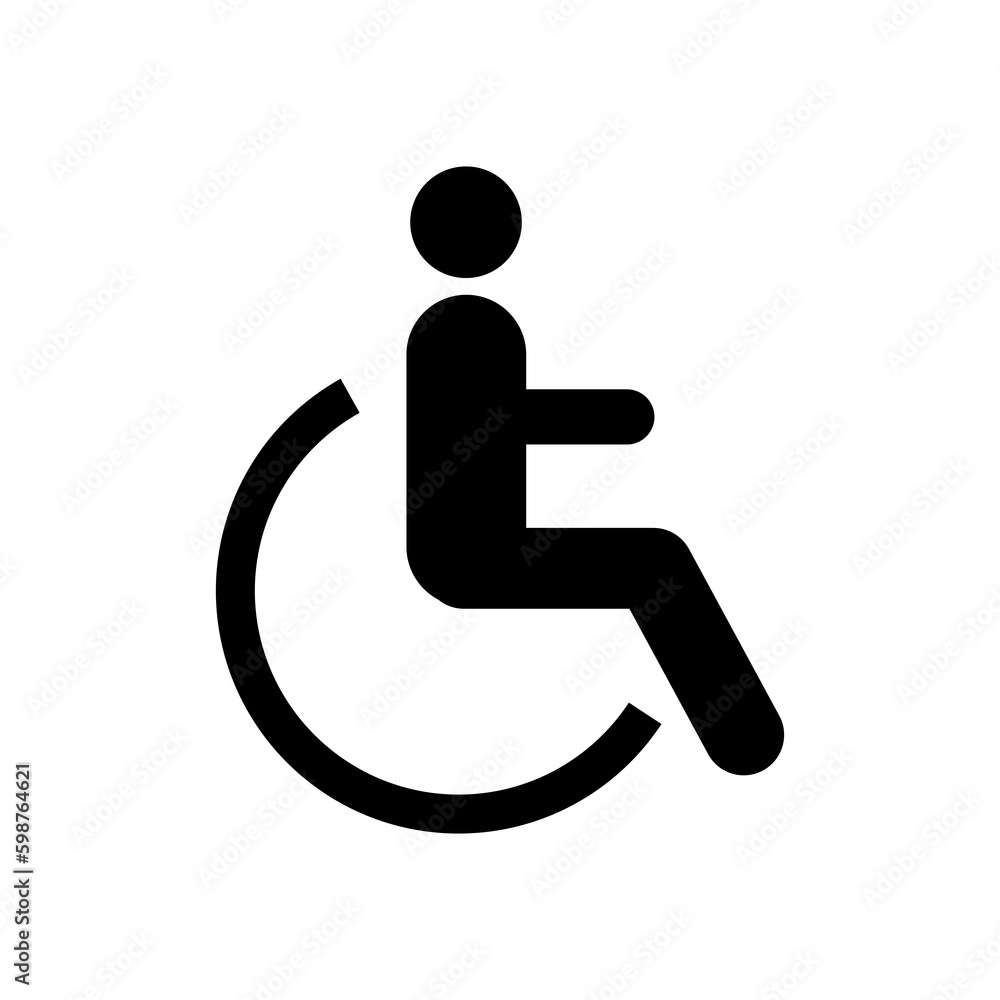 Disabled vector icon illustration on white background..eps Disabled vector icon illustration on white background..eps