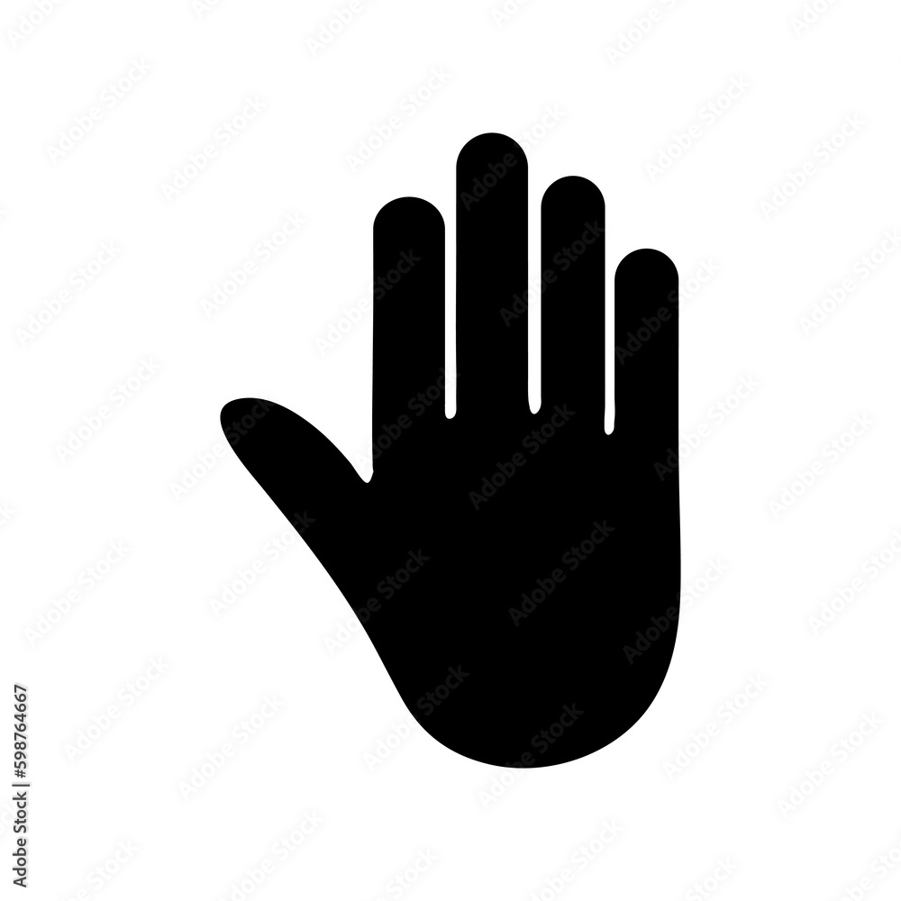 Hand icon, vector illustration. Flat design style. vector hand icon on white background..eps Hand icon, vector illustration. Flat design style. vector hand icon on white background..eps