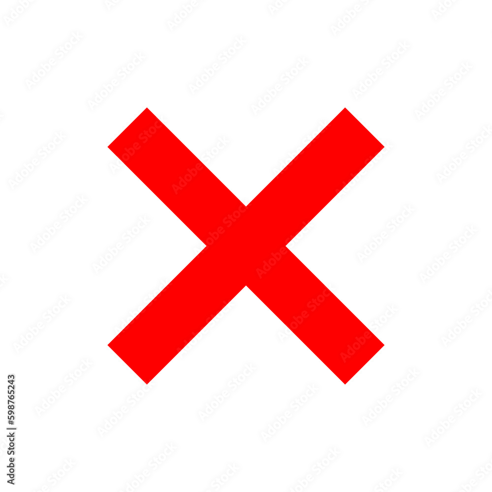 vector cancel icon flat illustration on white ackground..eps vector cancel icon flat illustration on white ackground..eps