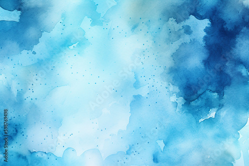 Light blue watercolor pastel background. Generative AI