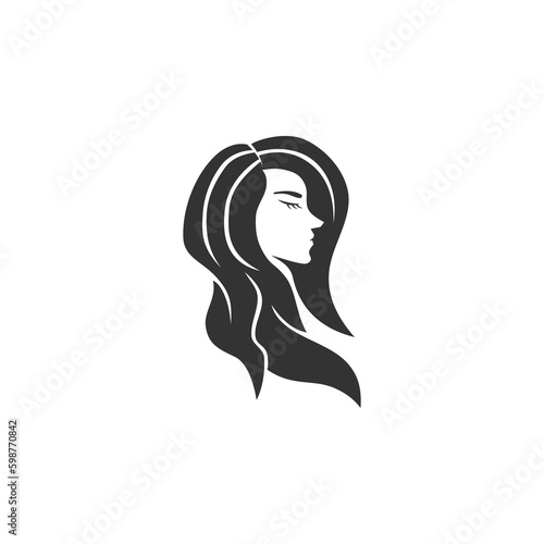 beauty salon logo template. Icon Illustration Brand Identity. Isolated and flat illustration. Vector graphic