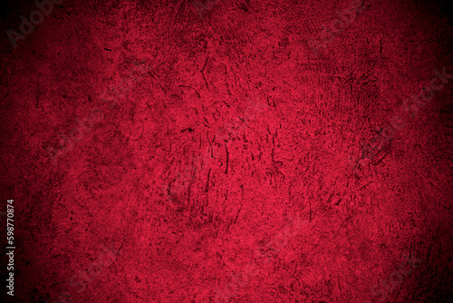 Old wall texture cement black red  background abstract dark color design are light with white gradient background.