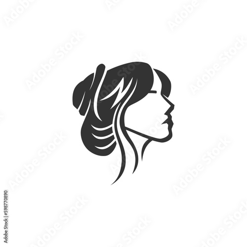 beauty salon logo template. Icon Illustration Brand Identity. Isolated and flat illustration. Vector graphic