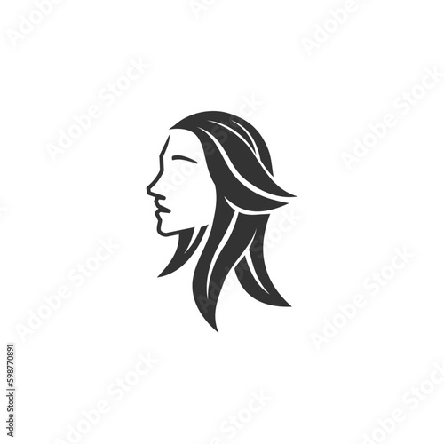 beauty salon logo template. Icon Illustration Brand Identity. Isolated and flat illustration. Vector graphic