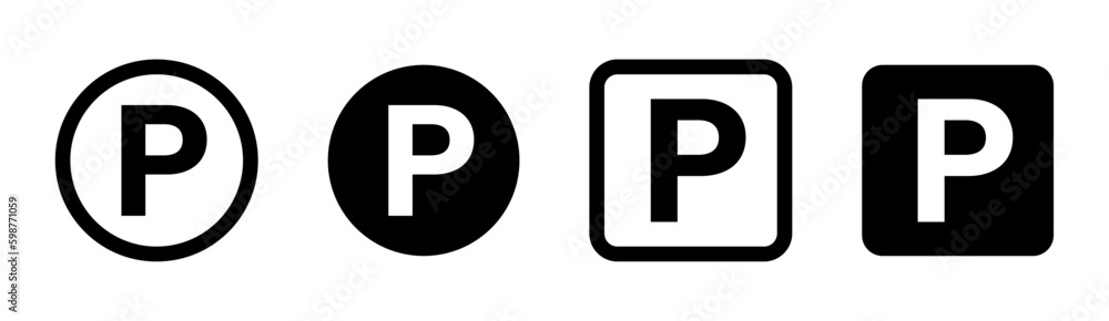 Parking sign set Parking sign set