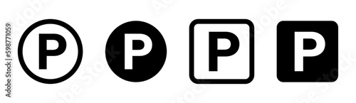 Parking sign set