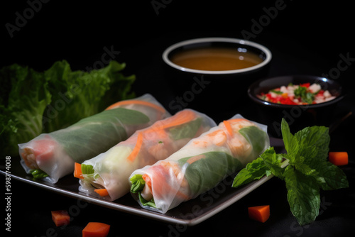 Vietnam's unique cuisine, Foods Vietnamese, High-quality images, generative AI