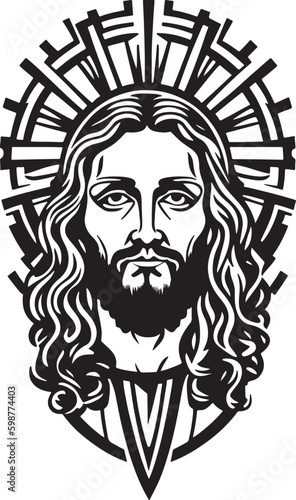 Fantastic and powerful jesus christ art vector 