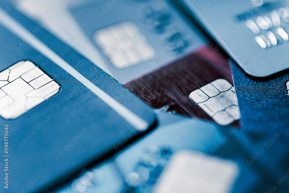 Close up of credit cards. Credit card payment concept. Close up of credit cards. Credit card payment concept.