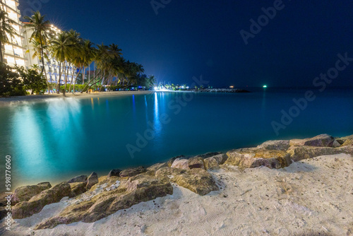 view of the sea and city
