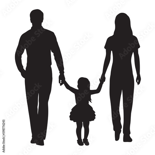 Family of three people