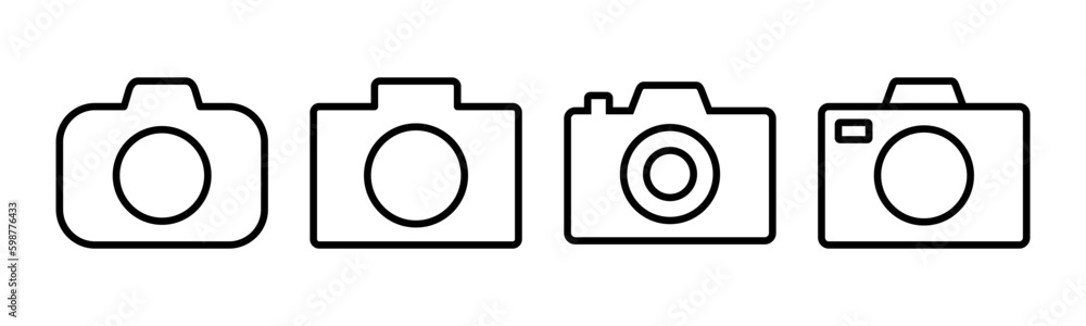 Camera icon vector illustration. photo camera sign and symbol. photography icon. Camera icon vector illustration. photo camera sign and symbol. photography icon.
