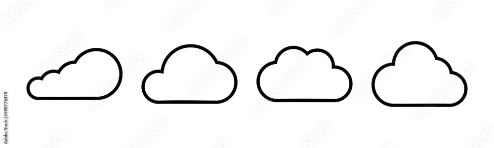 Cloud icon vector illustration. cloud sign and symbol Cloud icon vector illustration. cloud sign and symbol