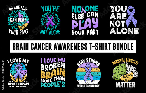 Brain cancer awareness t shirt bundle, Mental Health Awareness t shirt bundle, World Sclerosis Day T shirt, leukemia awareness t shirt